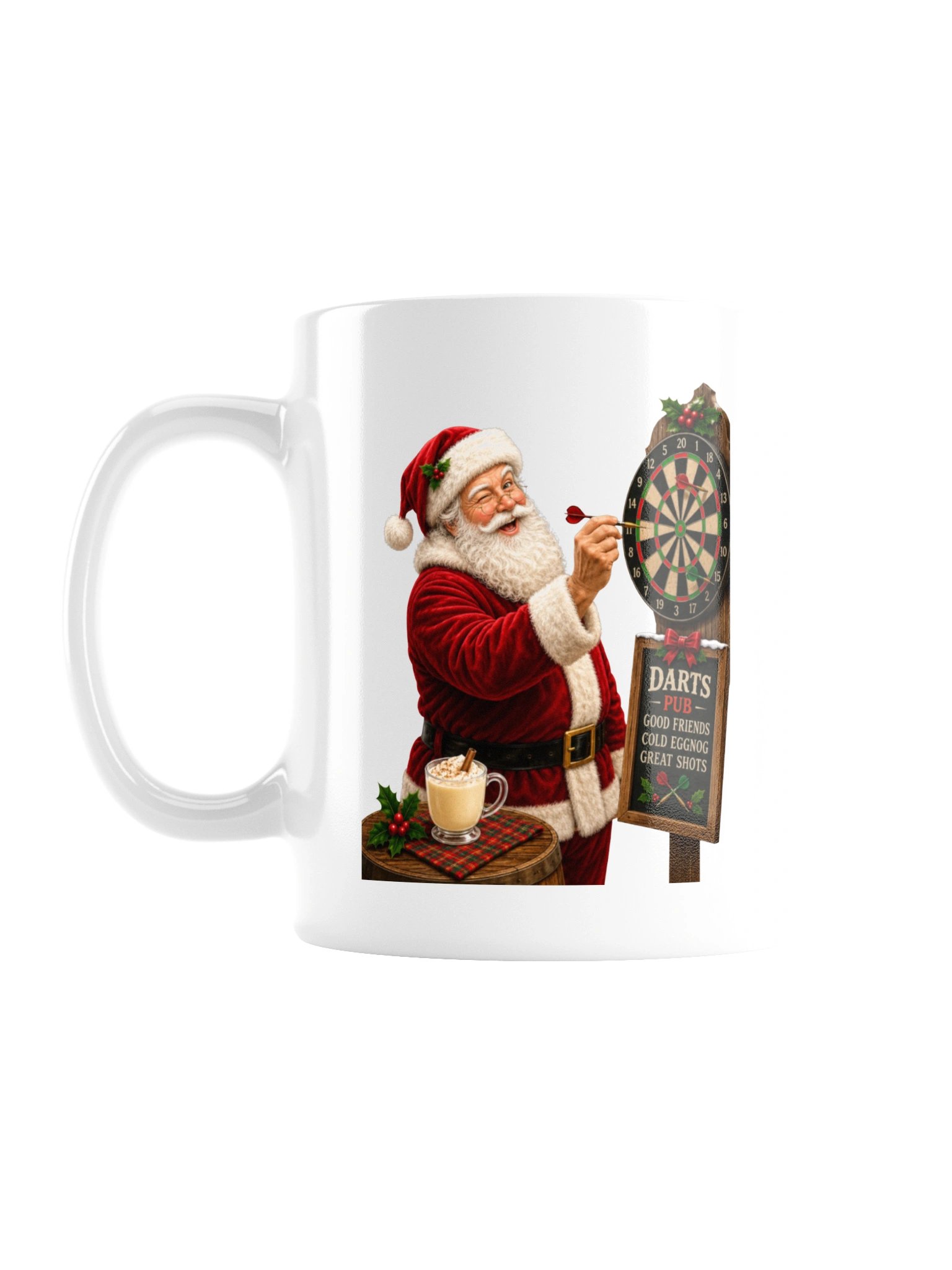 Santa’s off the clock—and aiming for the bullseye! Mug product image (2)