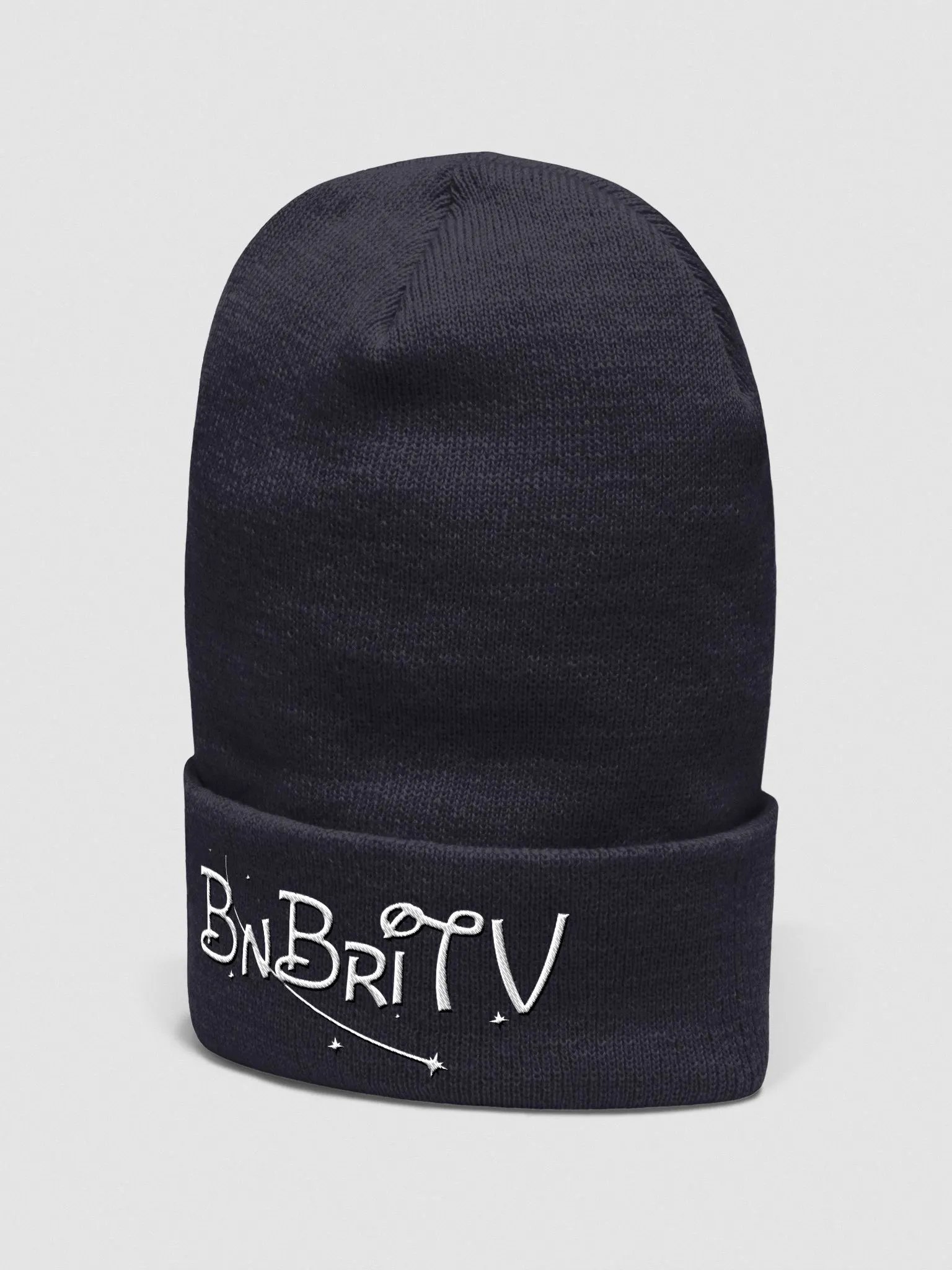 BnBriTV Beanie White Letters product image (3)