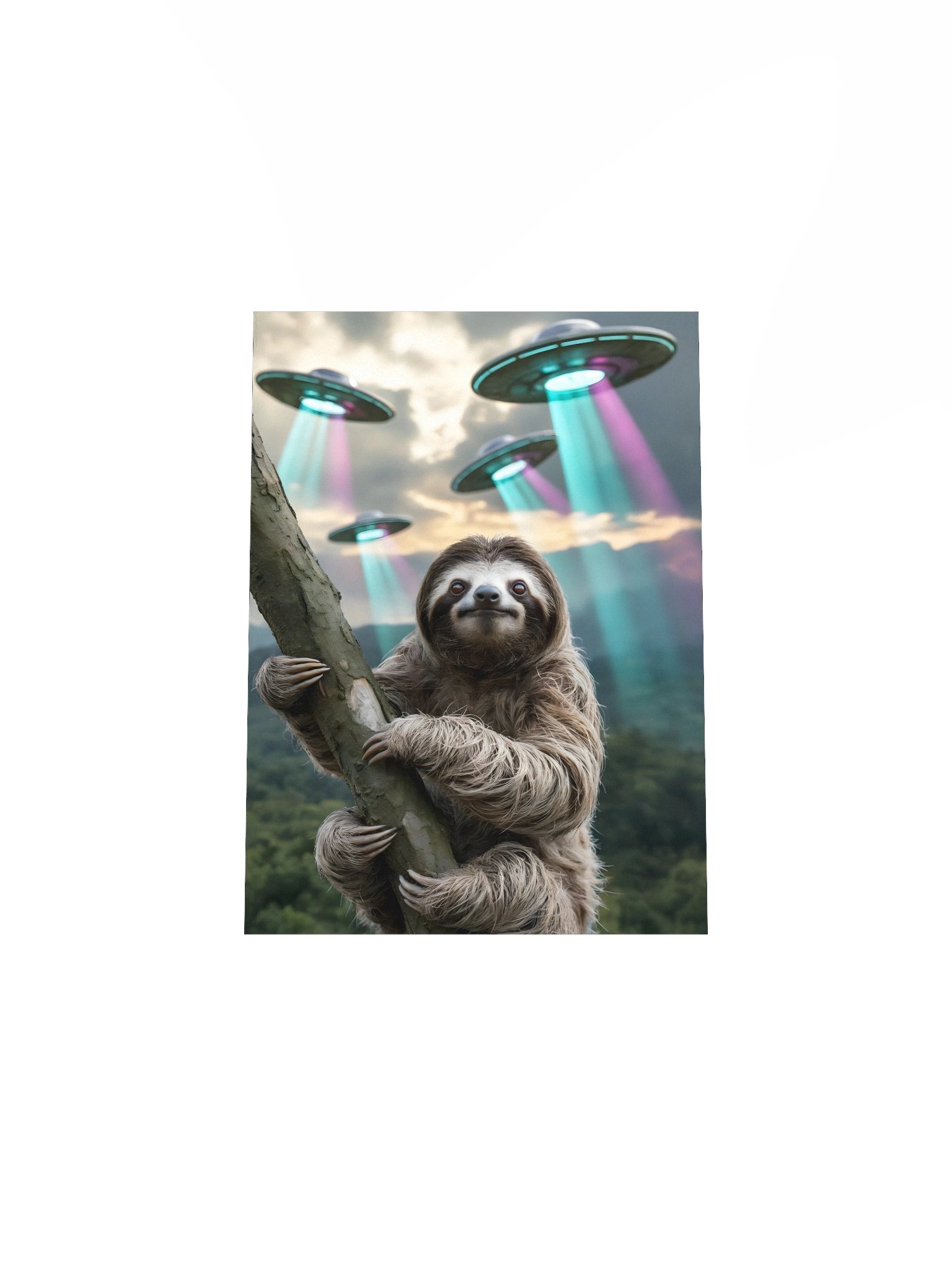 UFO / UAP Earth Arrival Poster – Extraterrestrial Encounter Wall Art product image (5)
