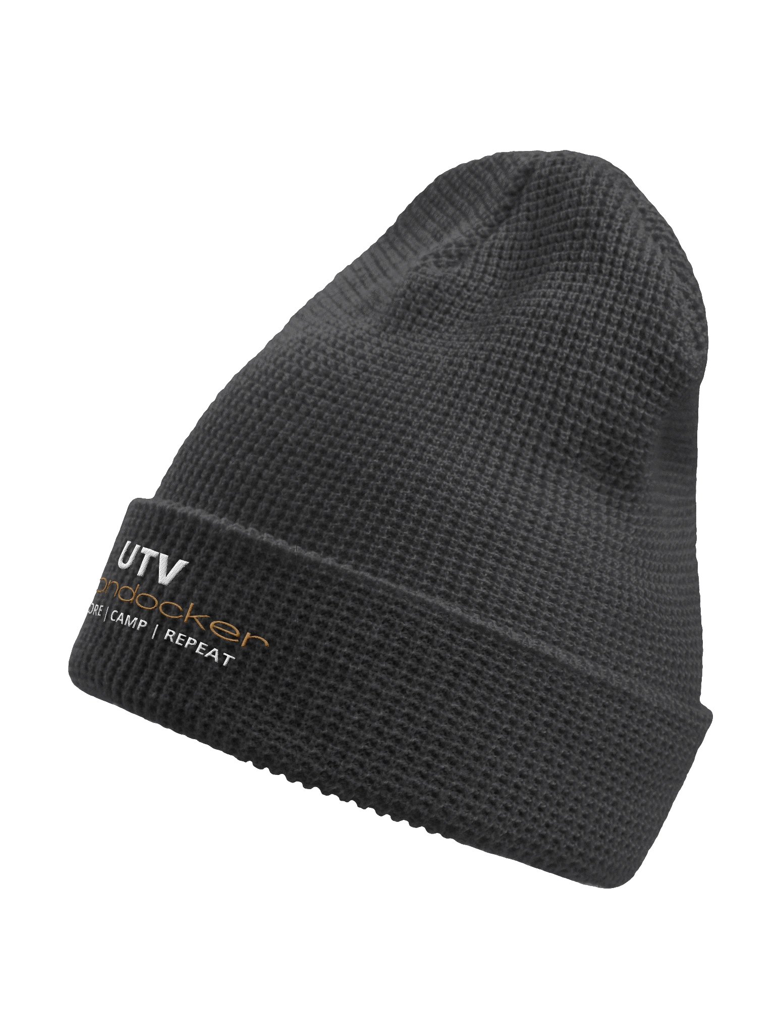 Embroidered Logo Waffle Beanie product image (4)