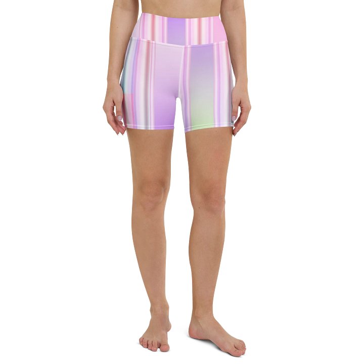 Pastel Harmony Yoga Shorts product image (2)