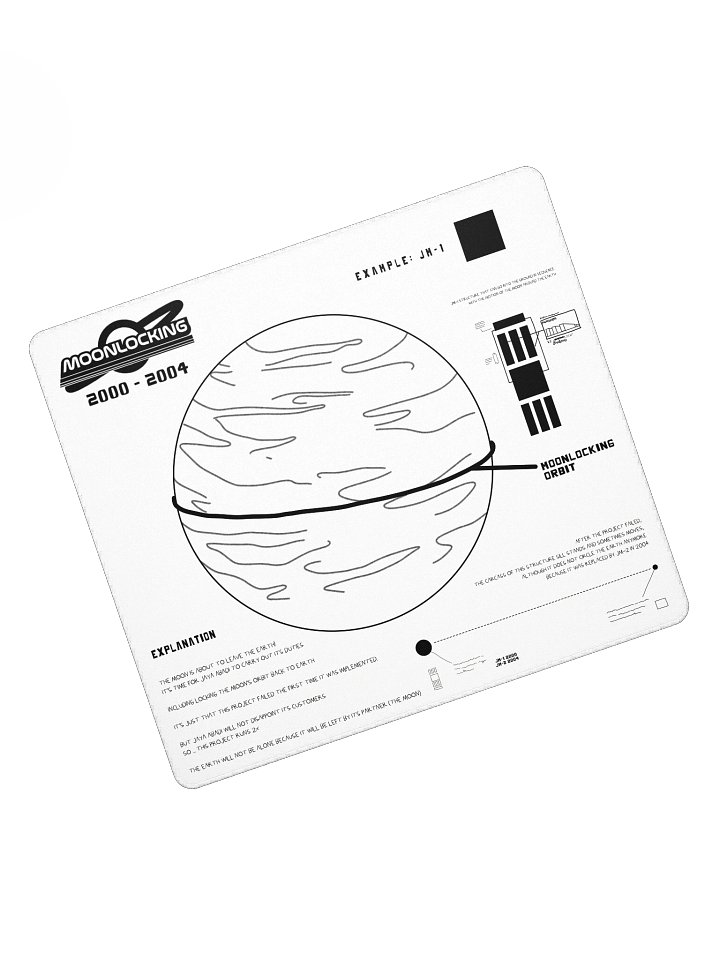 DESKMAT | MOONLOCKING (WHITE EDITION) product image (1)