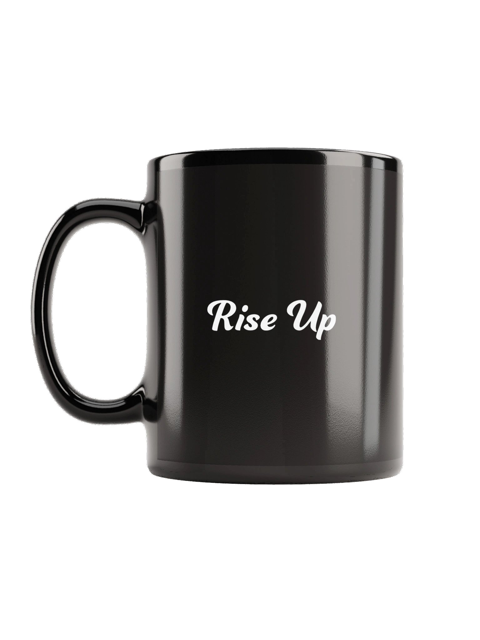 Rise Up Black Glossy Mug product image (1)