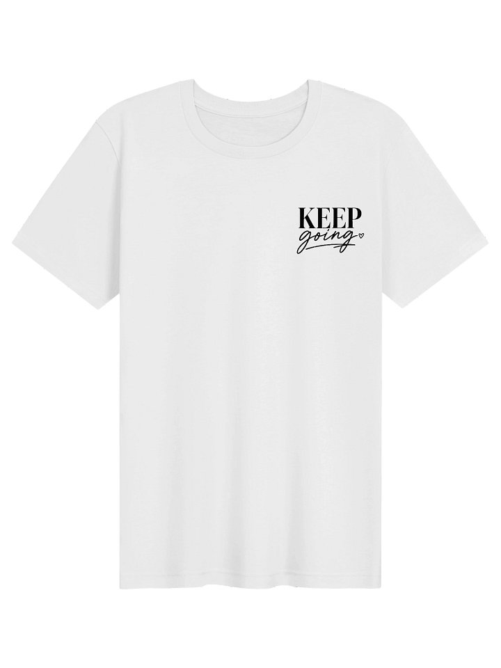 Keep Going Heart Embroidered Unisex Tee product image (1)