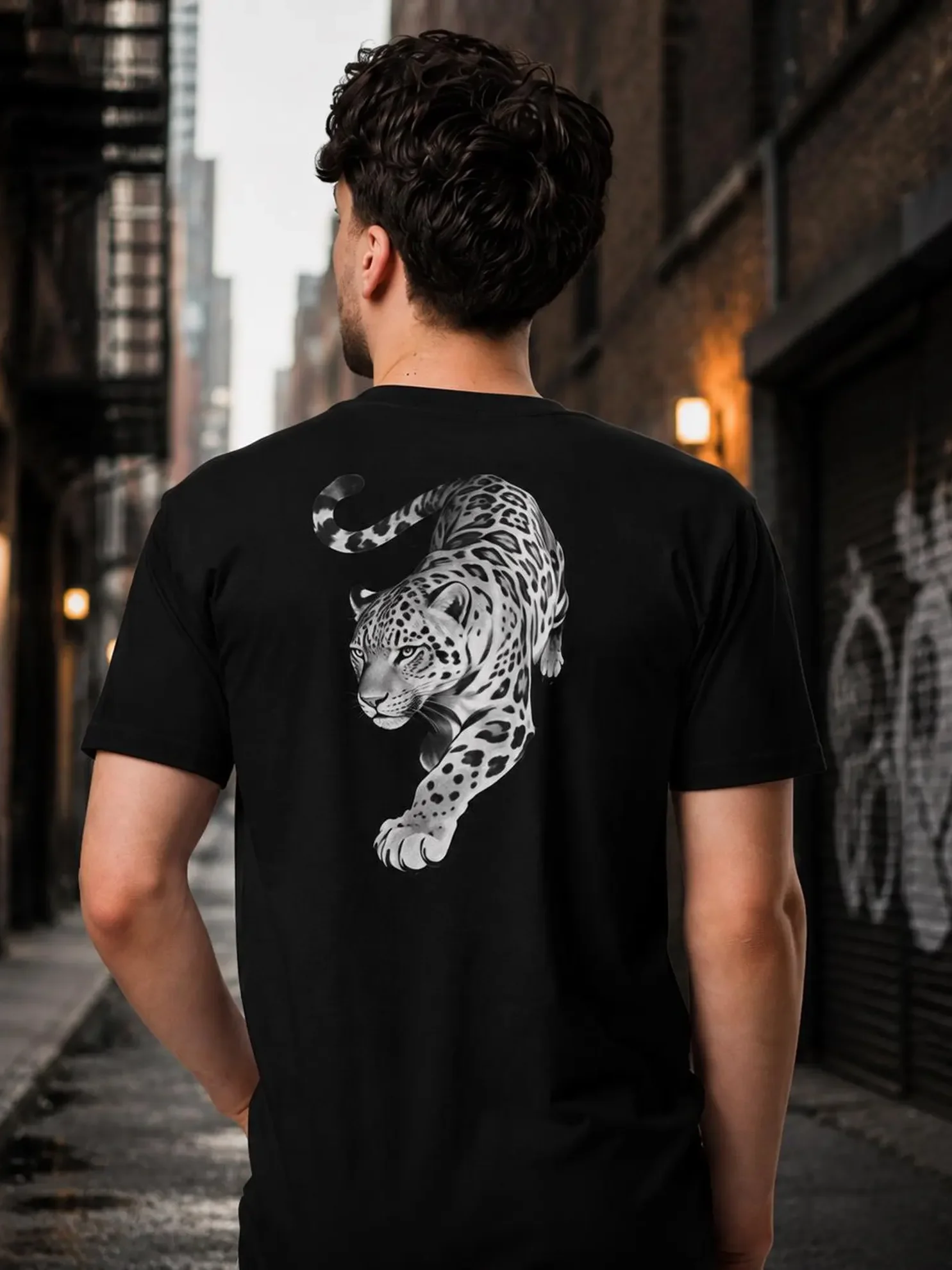 Leopard Mentality™ Leopard Graphic Premium Streetwear T-Shirt product image (1)