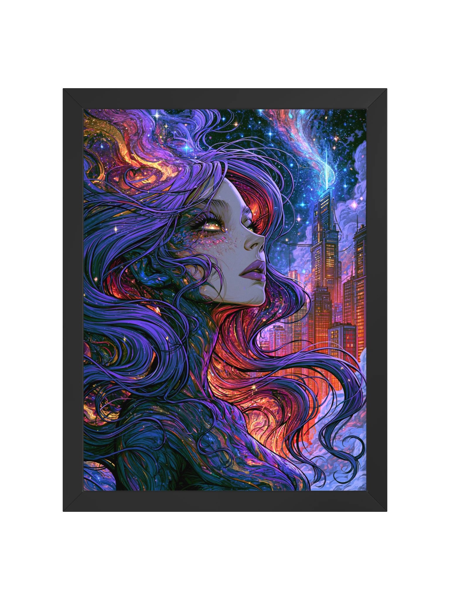 Cosmic Portrait Framed Art Print — Cosmic City Muse product image (5)