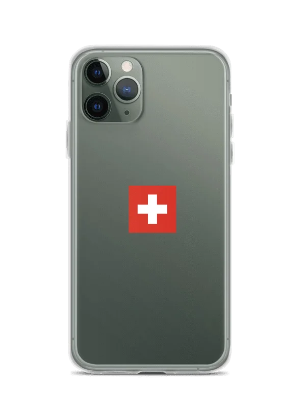 Swiss Flag Clear iPhone Case 🇨🇭 | Switzerland Travel Collection product image (1)