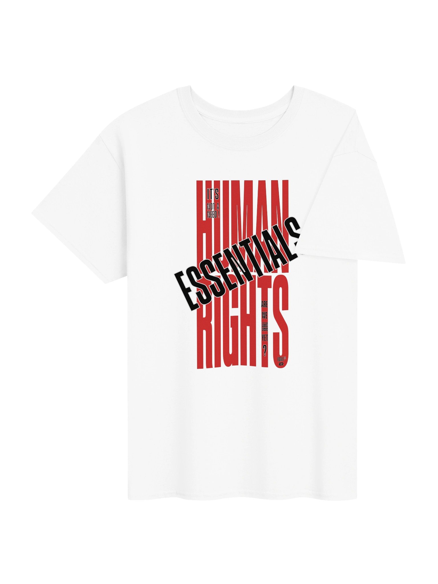 EQALL® Essentials Human Rights Matter Unisex T-Shirt_Red / Black product image (5)
