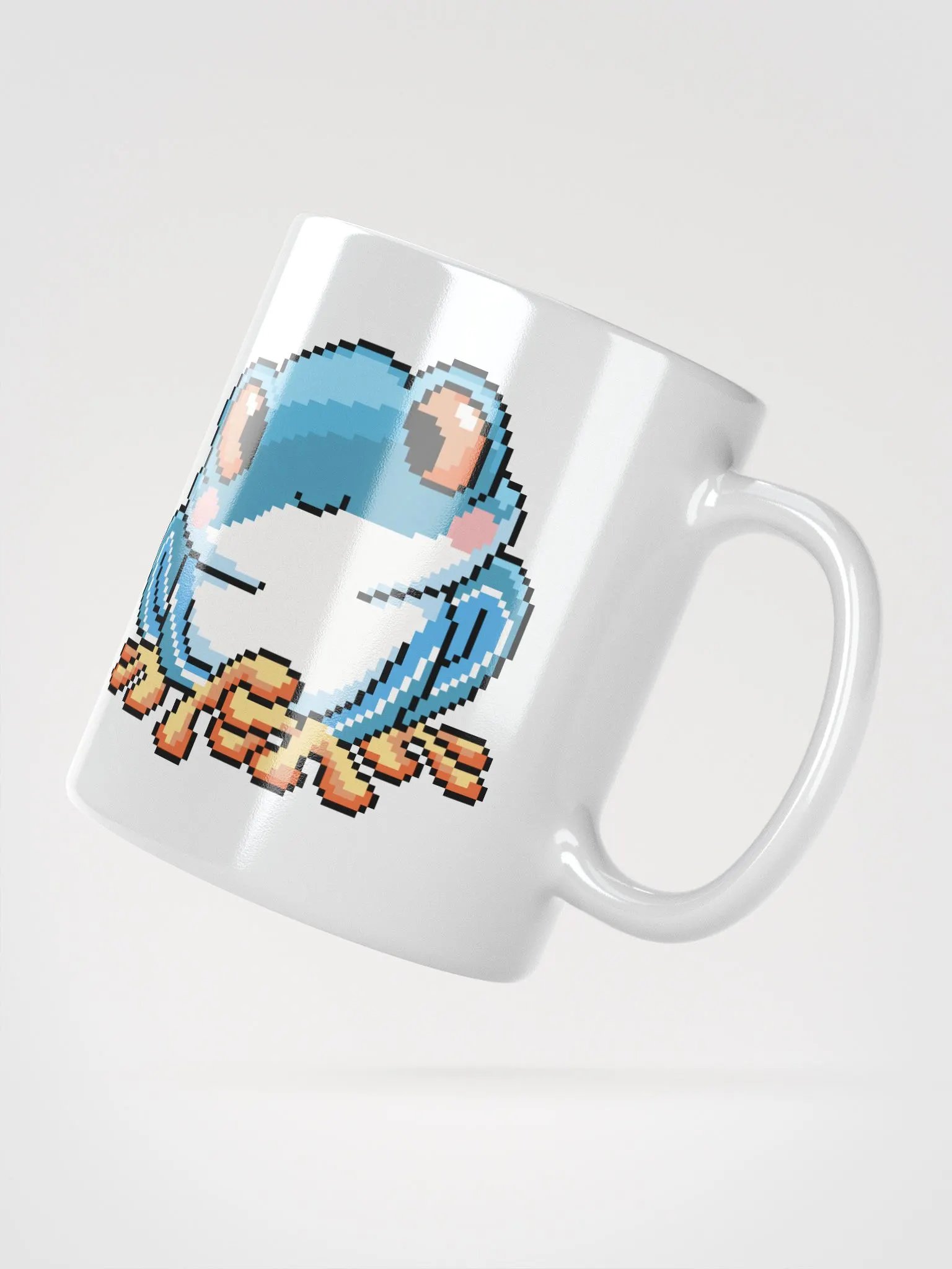 Light Blue Rip the Frog White Glossy Mug product image (3)
