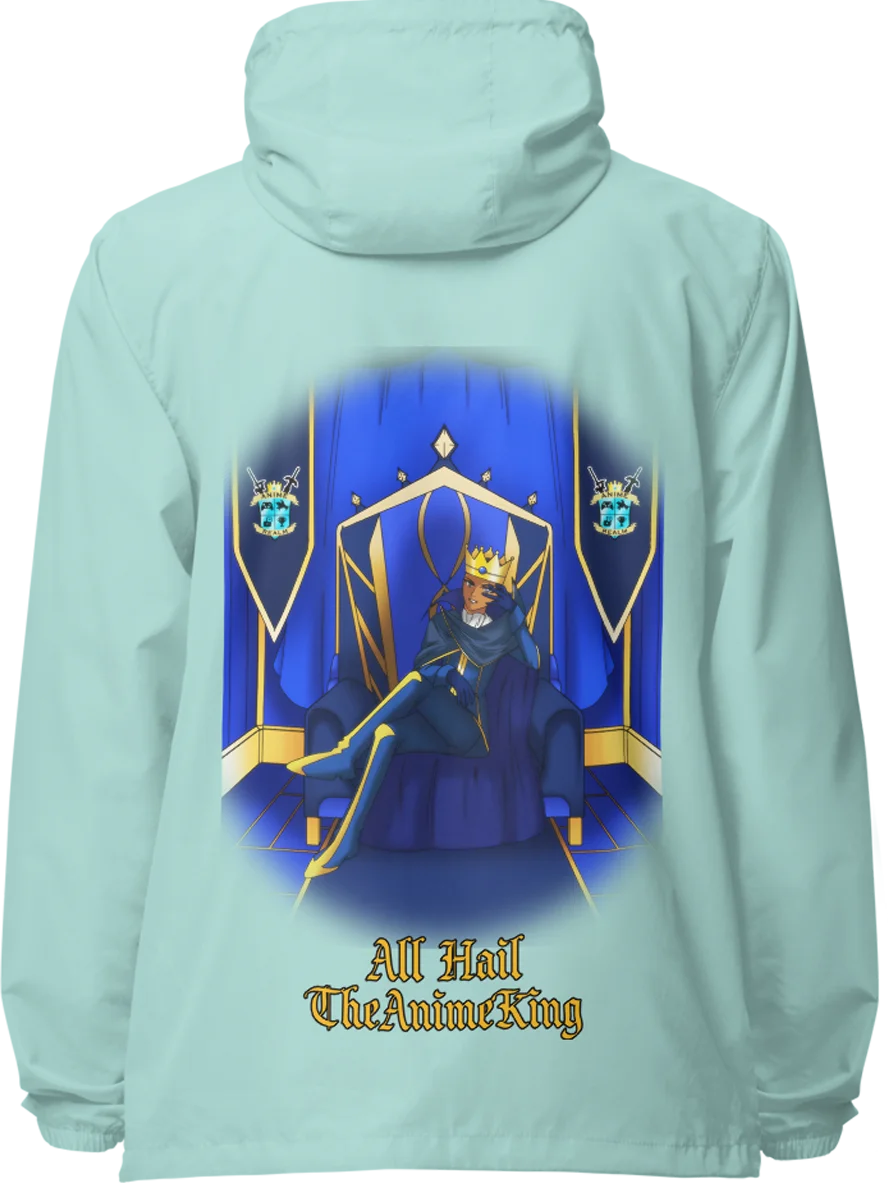 All Hail TheAnimeKing Zip Up Windbreaker product image (1)