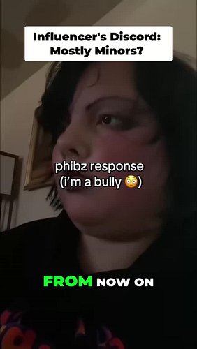 Her discord was full of minors..