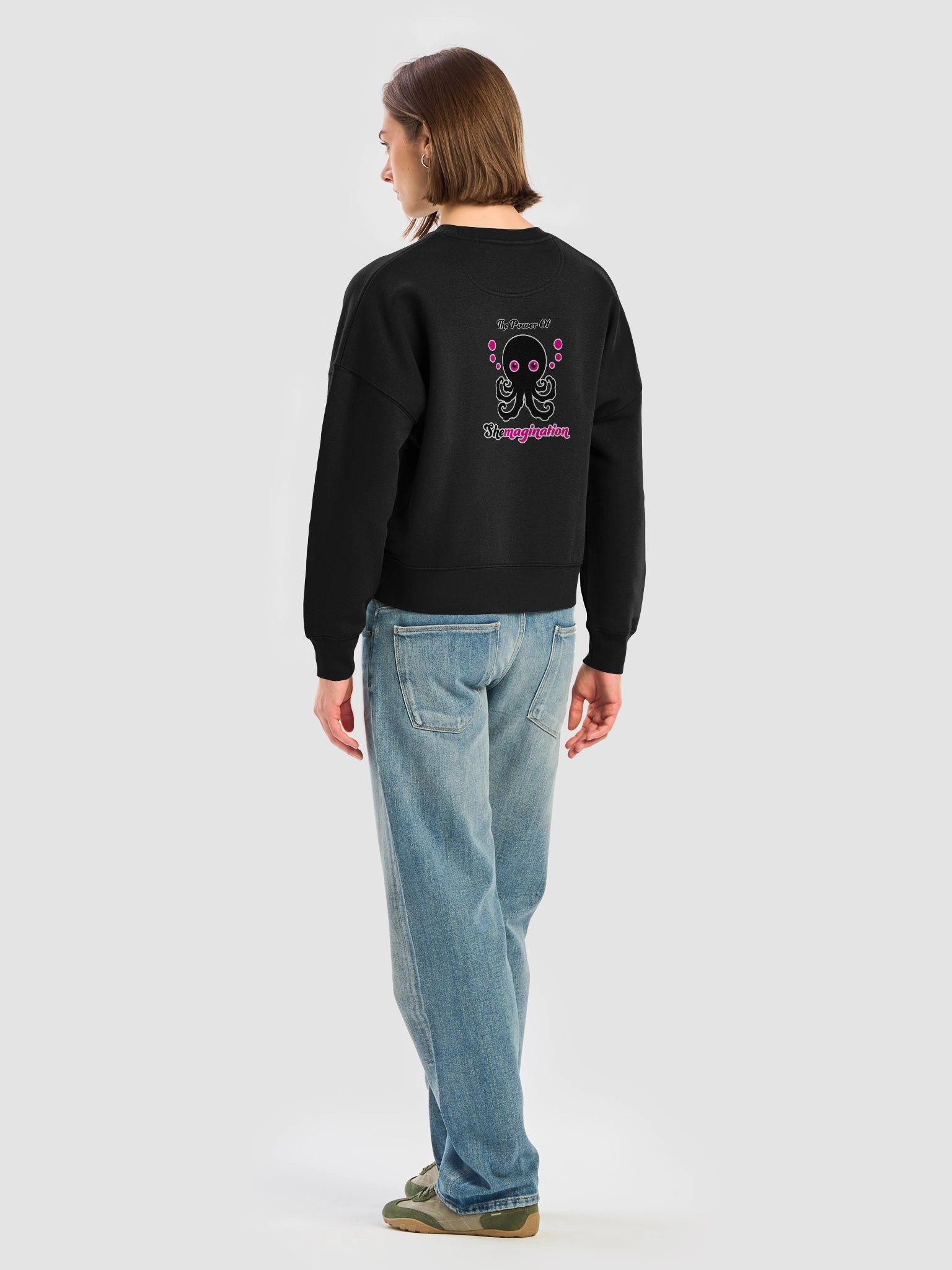 ECO Shemagination Womens Organic Crewneck Sweatshirt product image (6)