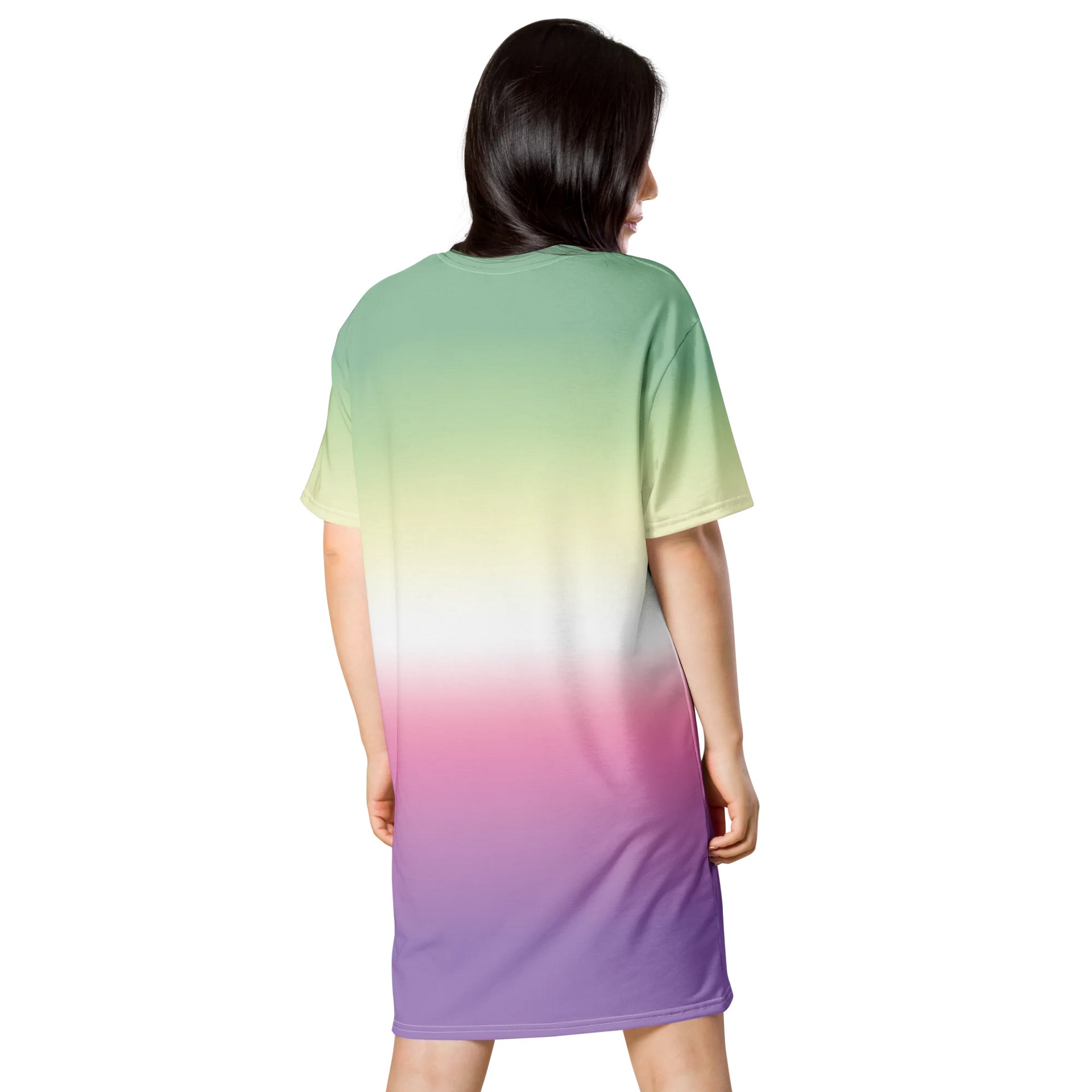 Genderfae Pride Gradient T-shirt Dress product image (2)