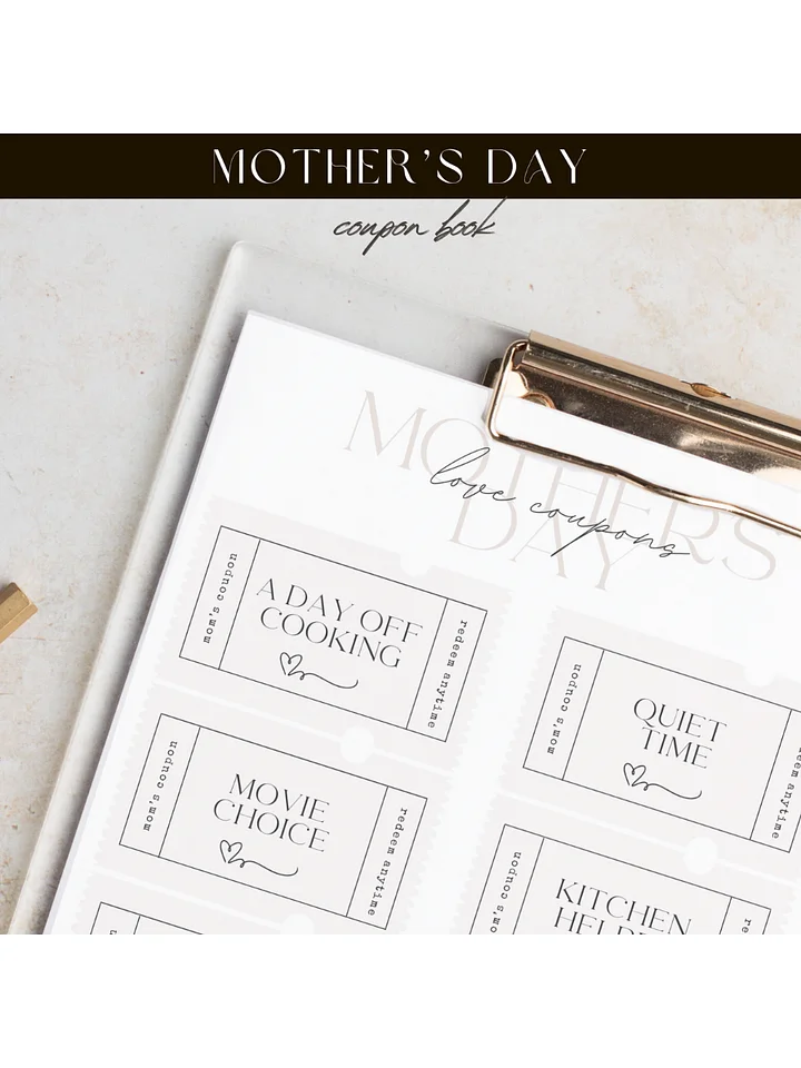 Happy Mother’s Day Coupon Book product image (1)