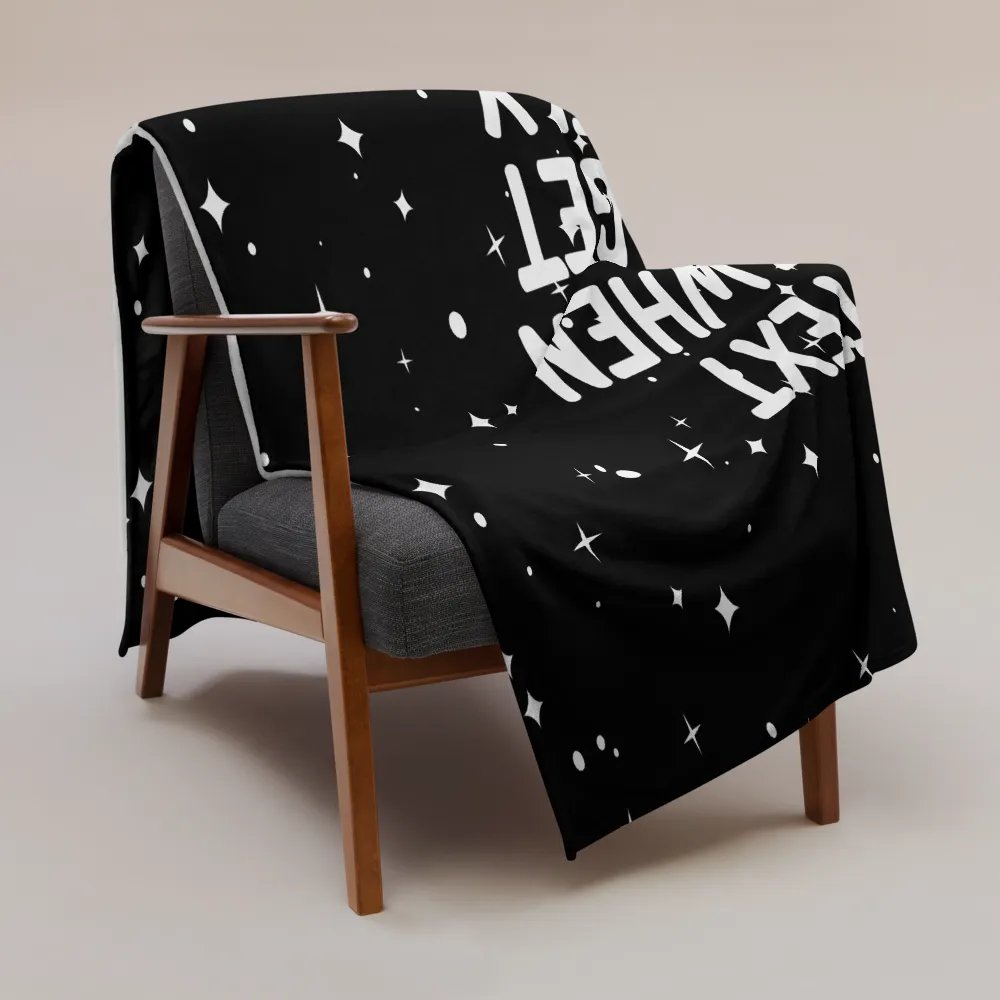 Throw Blanket ⚫️ Text me when you get lonely (153 × 203 cm) product image (3)