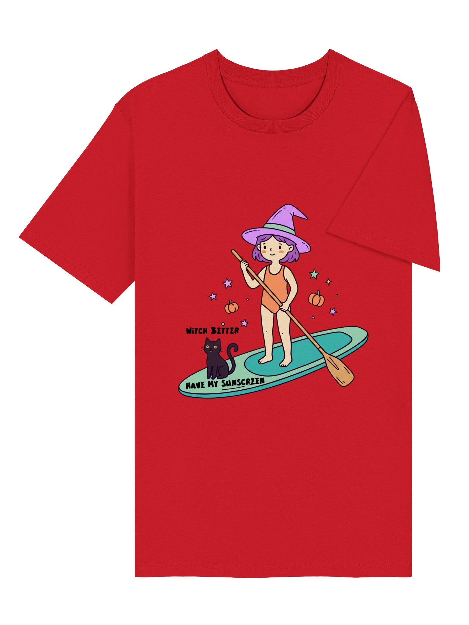 Witchy Surfboard Halloween Tee product image (3)