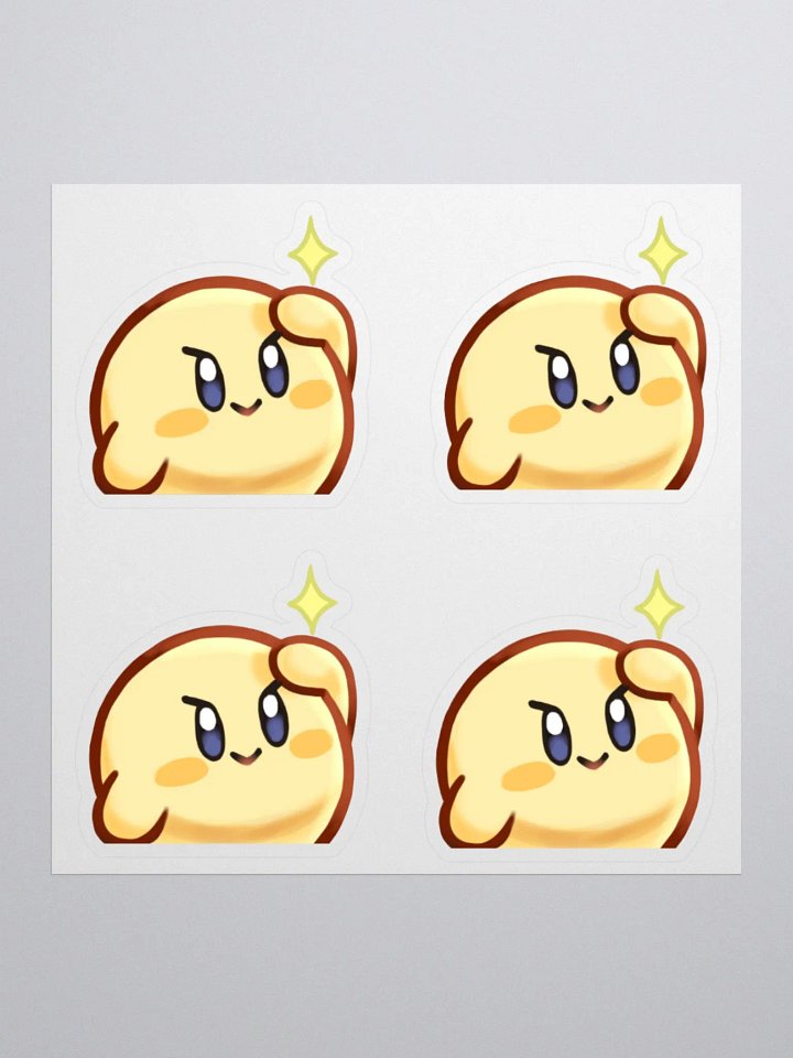 Kirb Salute 4 Sticker Sheet product image (1)