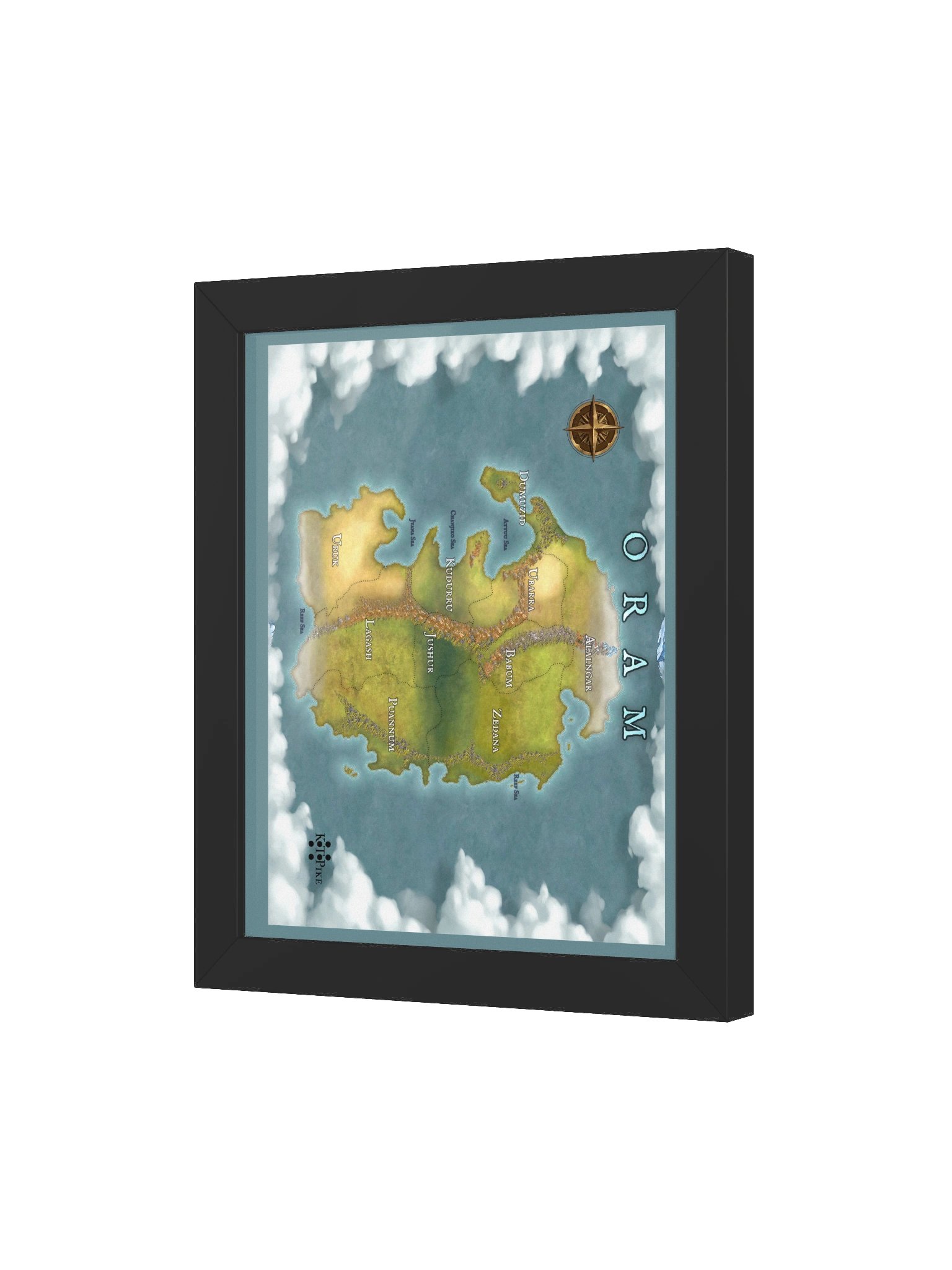 Framed Oram Map (v1) product image (16)