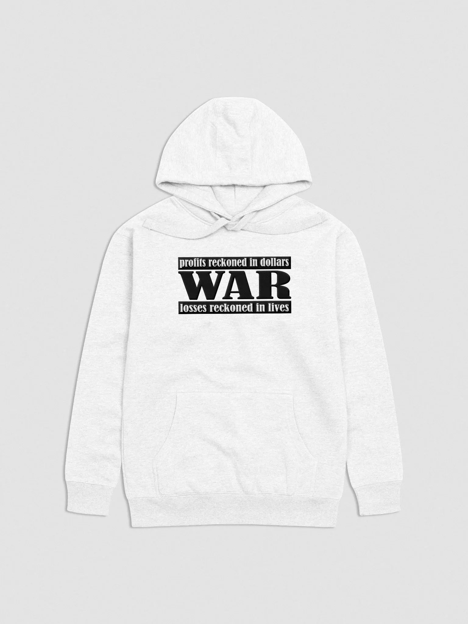 The Cost Of War - Cotton Heritage Unisex Premium Hoodie (EMBROIDED) product image (2)