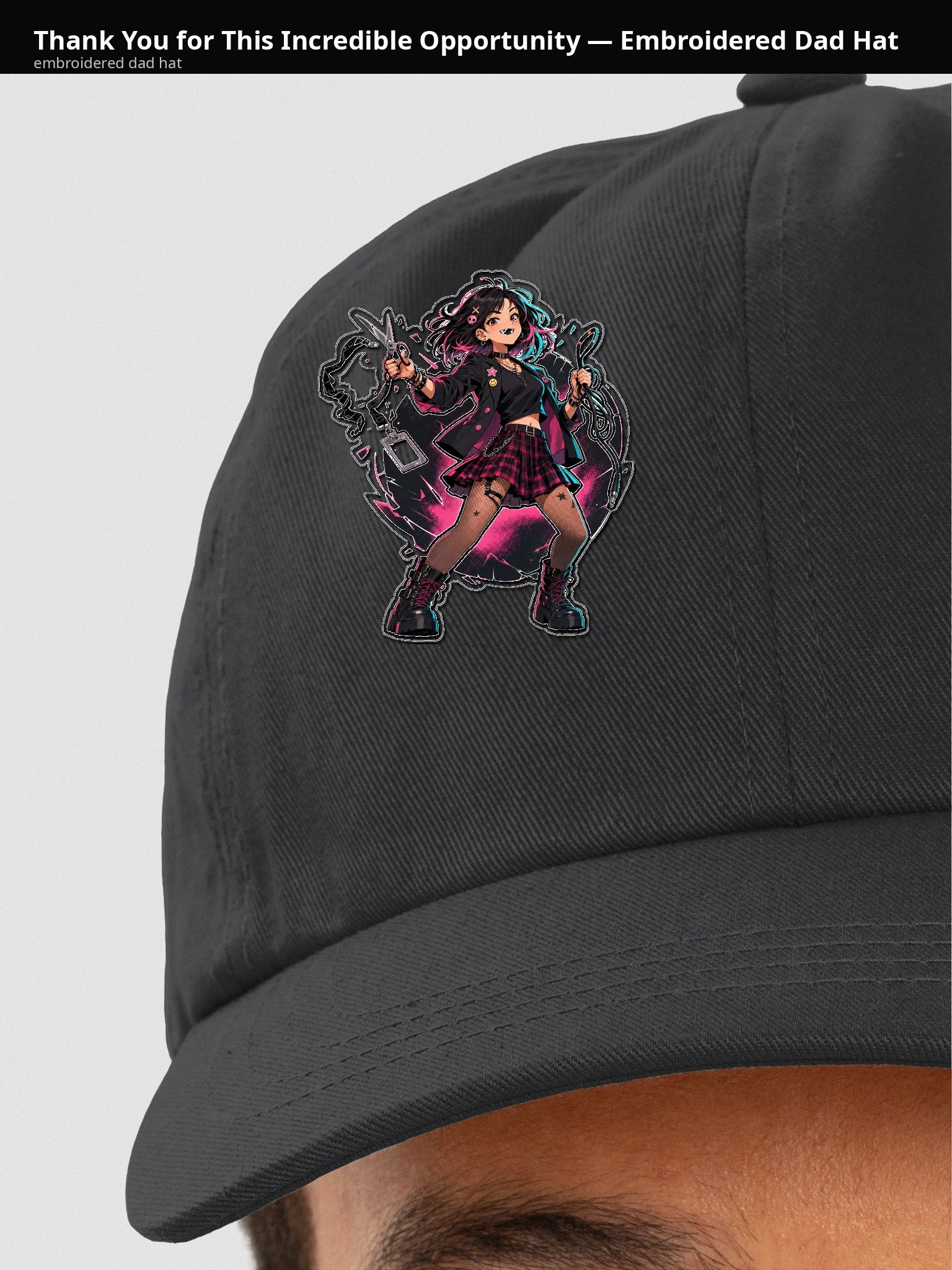 Thank You for This Incredible Opportunity — Embroidered Dad Hat - mykkAg