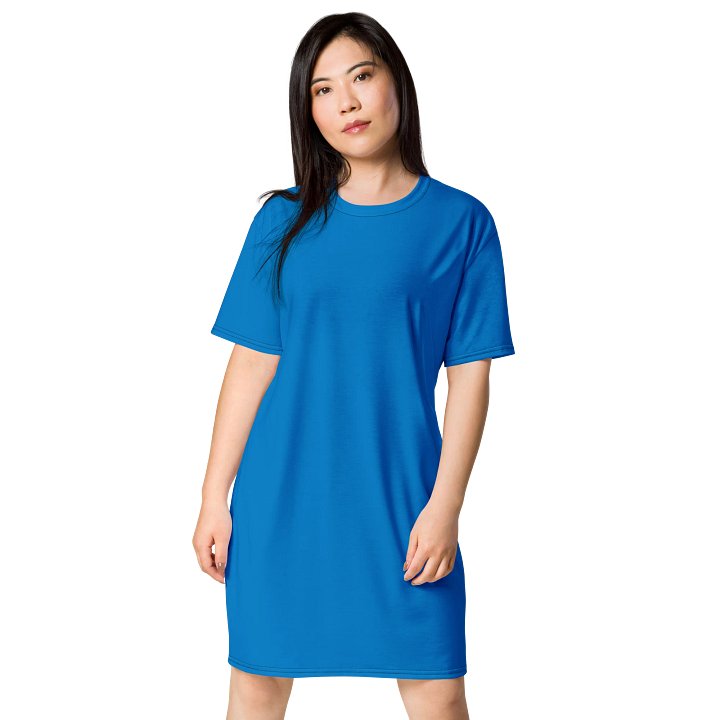 Oversized T-Shirt Dress - Classic Navy Blue, Sizes 2XS-6XL product image (1)