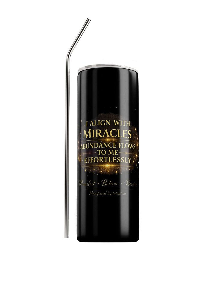 Manifestation Energy Tumbler – “I Align With Miracles” product image (1)