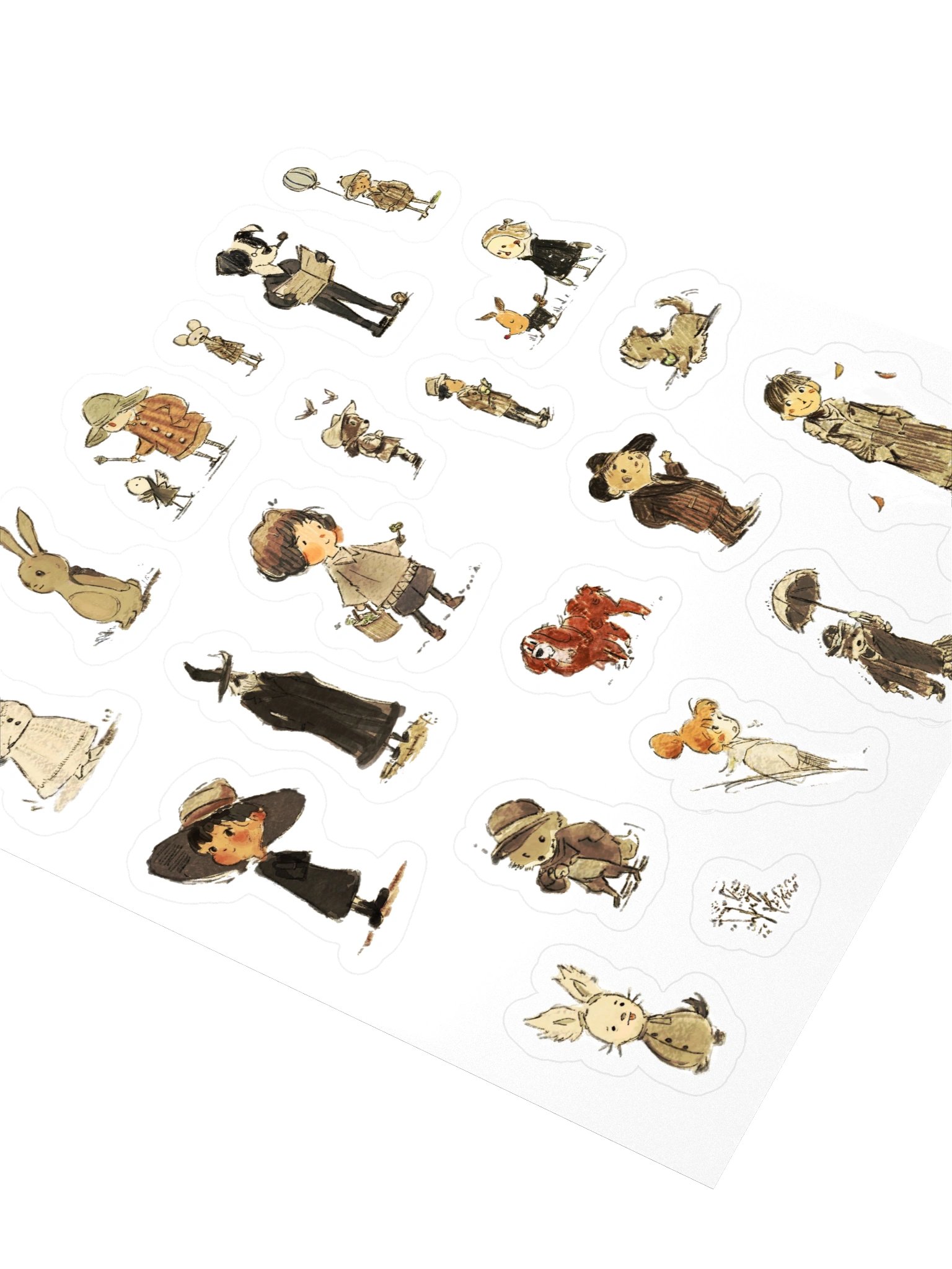 autumn sketches 🍂 stickers - 5.5" x 5.5" - 14cm x 14cm product image (3)