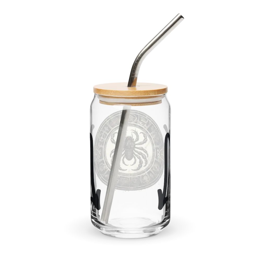 Scorpio Zodiac Glass Can Sipper product image (3)