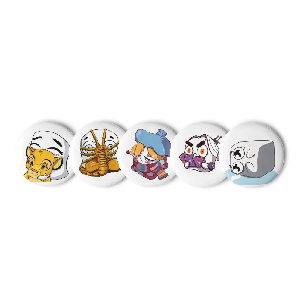 Tofu Emotes Pin Button Pack 1 product image (4)