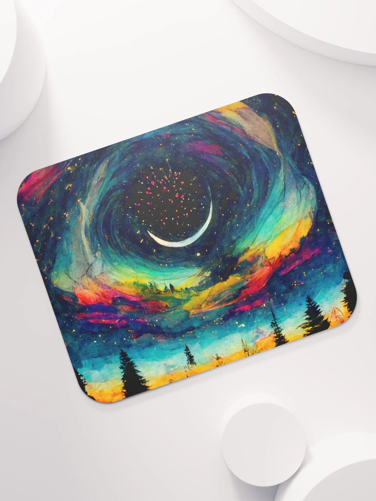 Whimsical Crescent Moon Mouse Pad product image (7)
