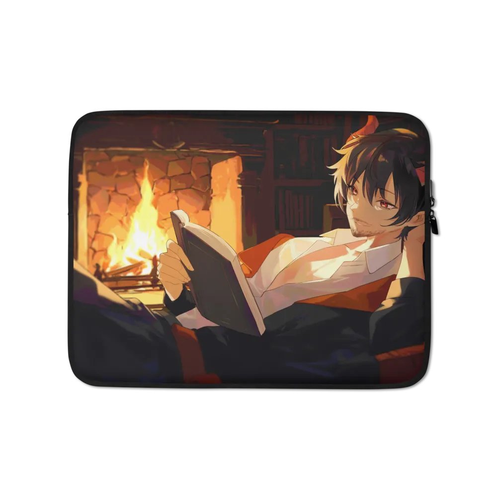 Akushi Fireplace Laptop Case product image (1)