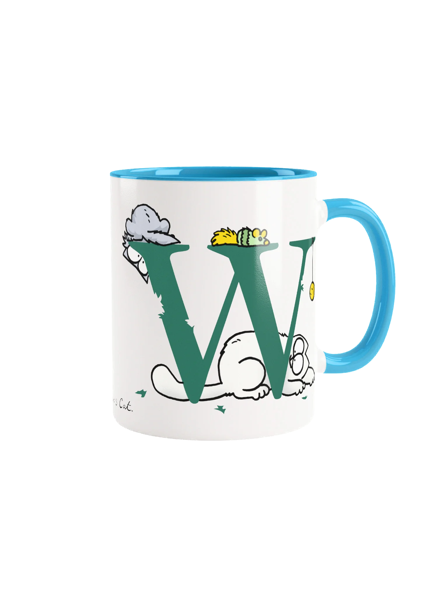 Cat Monogram Mug - W product image (2)