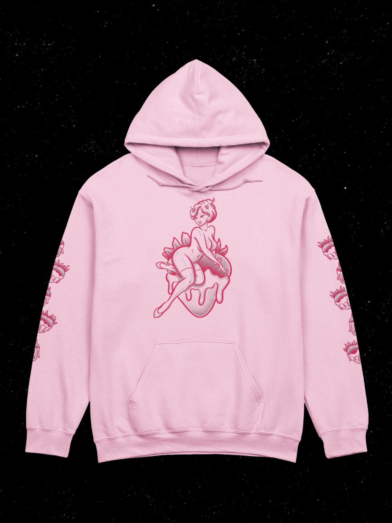 6ixblades Strawberry Pinup Hoodie product image (1)