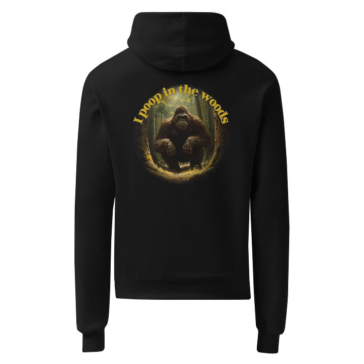 I poop in the woods Printed Champion Hoodie product image (3)