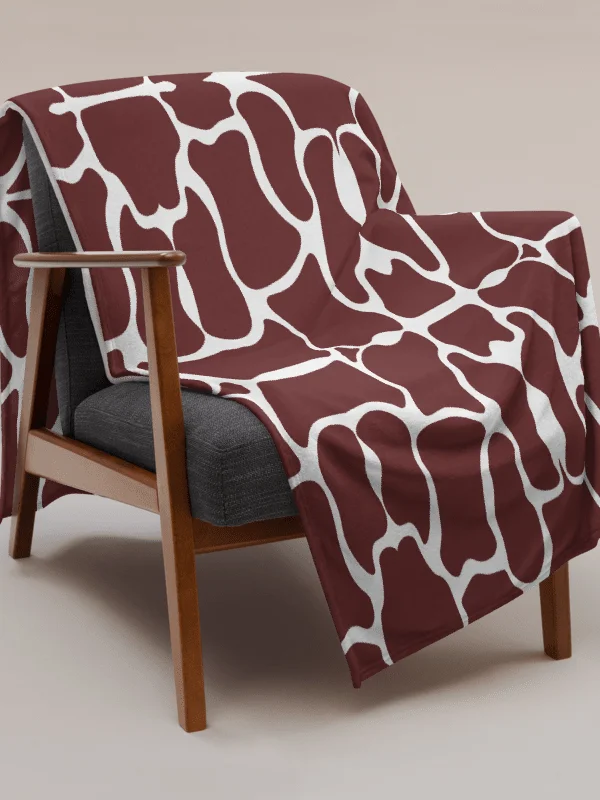 Brown Brick Mosaic Throw Blanket product image (8)