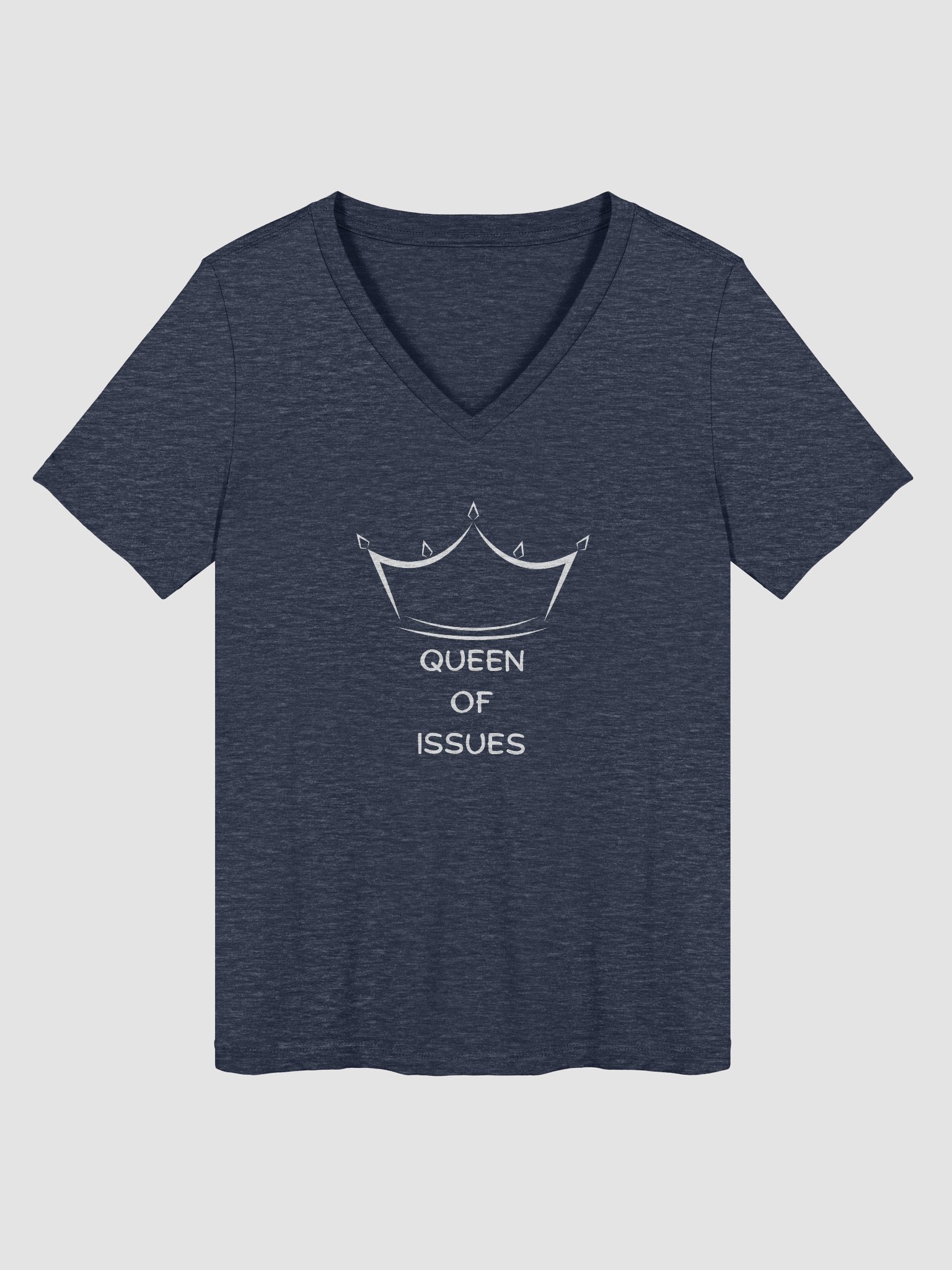 Queen Of Issues Relaxed V-Neck Tee product image (2)