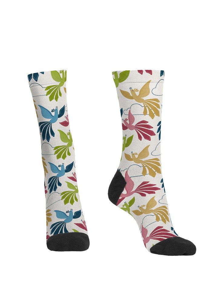Mid-Century Modern Firebirds Premium Sustainable Crew Socks product image (2)