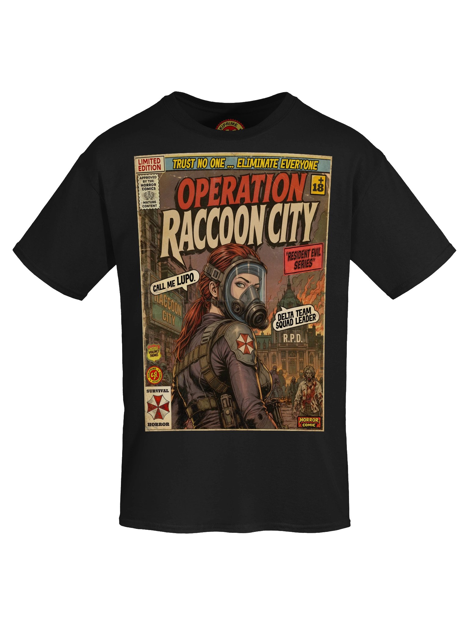 Operation Raccoon City Comic Art Gaming T-Shirt product image (5)