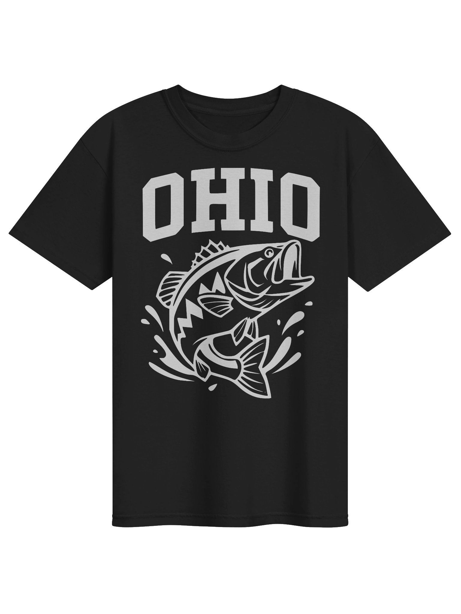 Ohio Bass Fishing T-Shirt | Vintage Outdoor State Pride Tee product image (1)