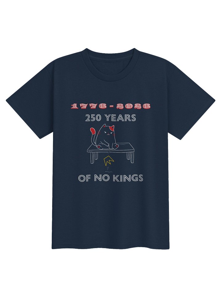 250 Years of NO KINGS! (red) Youth product image (1)
