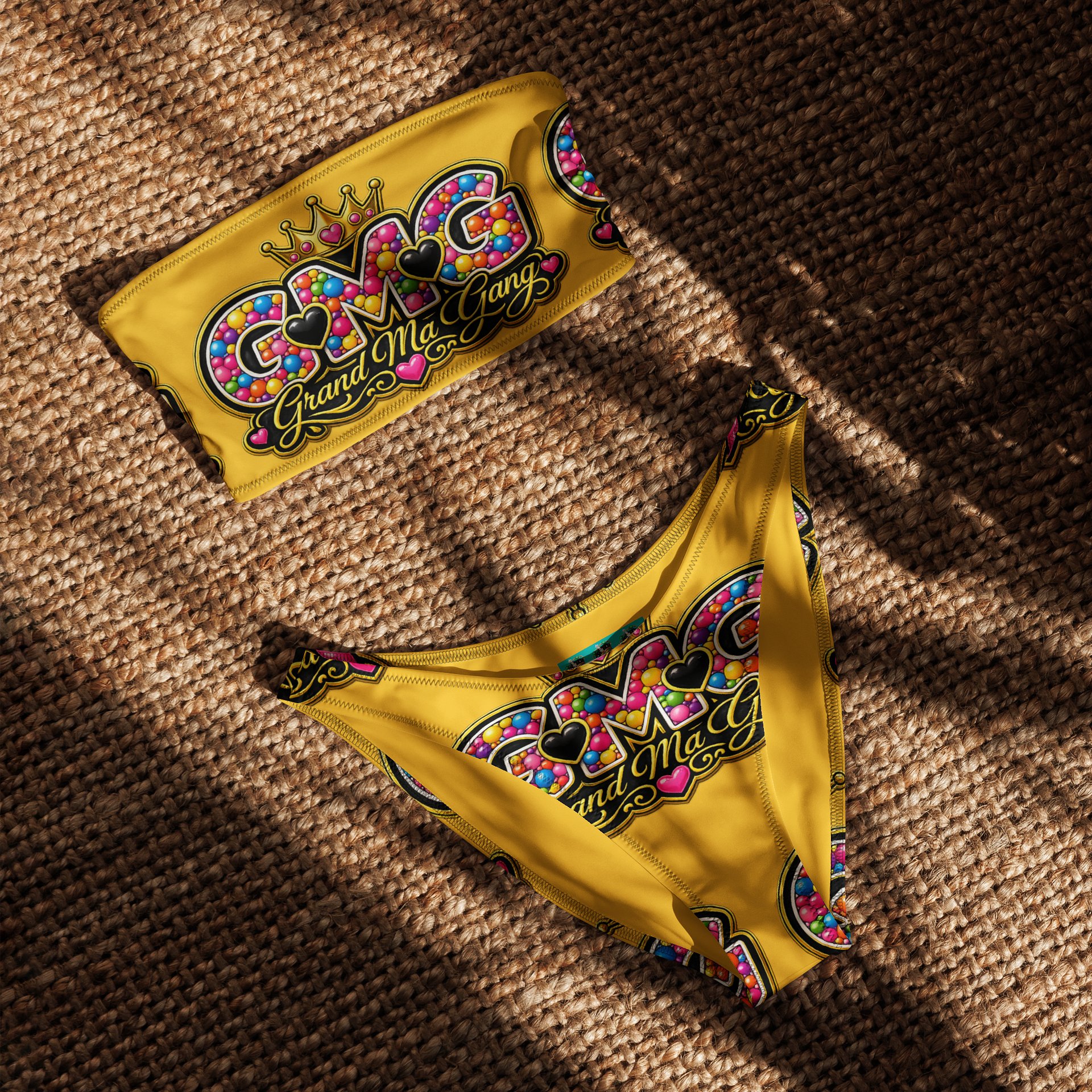 GMG Bubblegum Crown Bikini Set — Grand Ma Gang Limited Edition product image (4)
