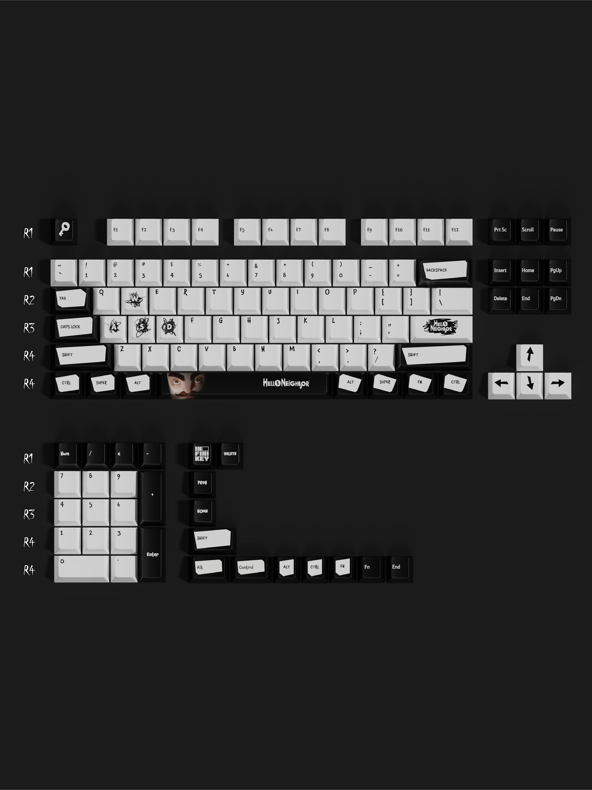 Hello Neighbor Keycaps product image (1)