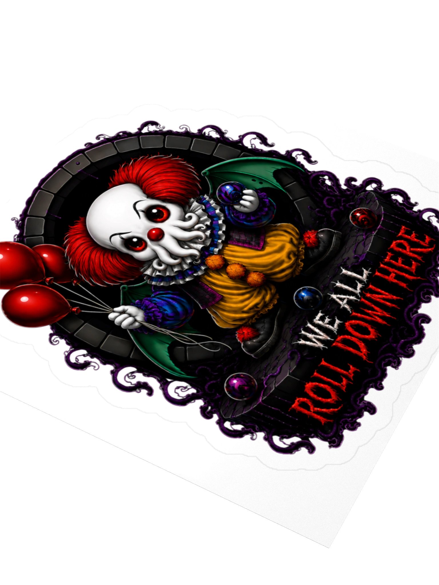 We All Roll Down Here Sticker product image (9)