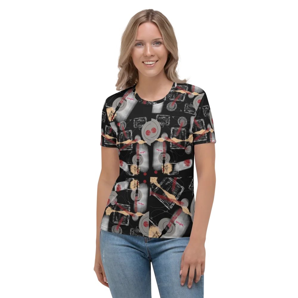 Women's Crew Neck Poly Tee 'Brush Bomb' product image (3)