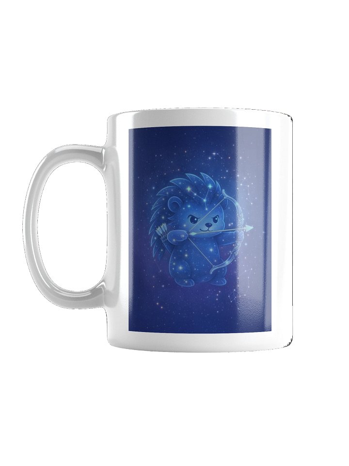 Zodiac hedgie white Sagittarius mug product image (1)