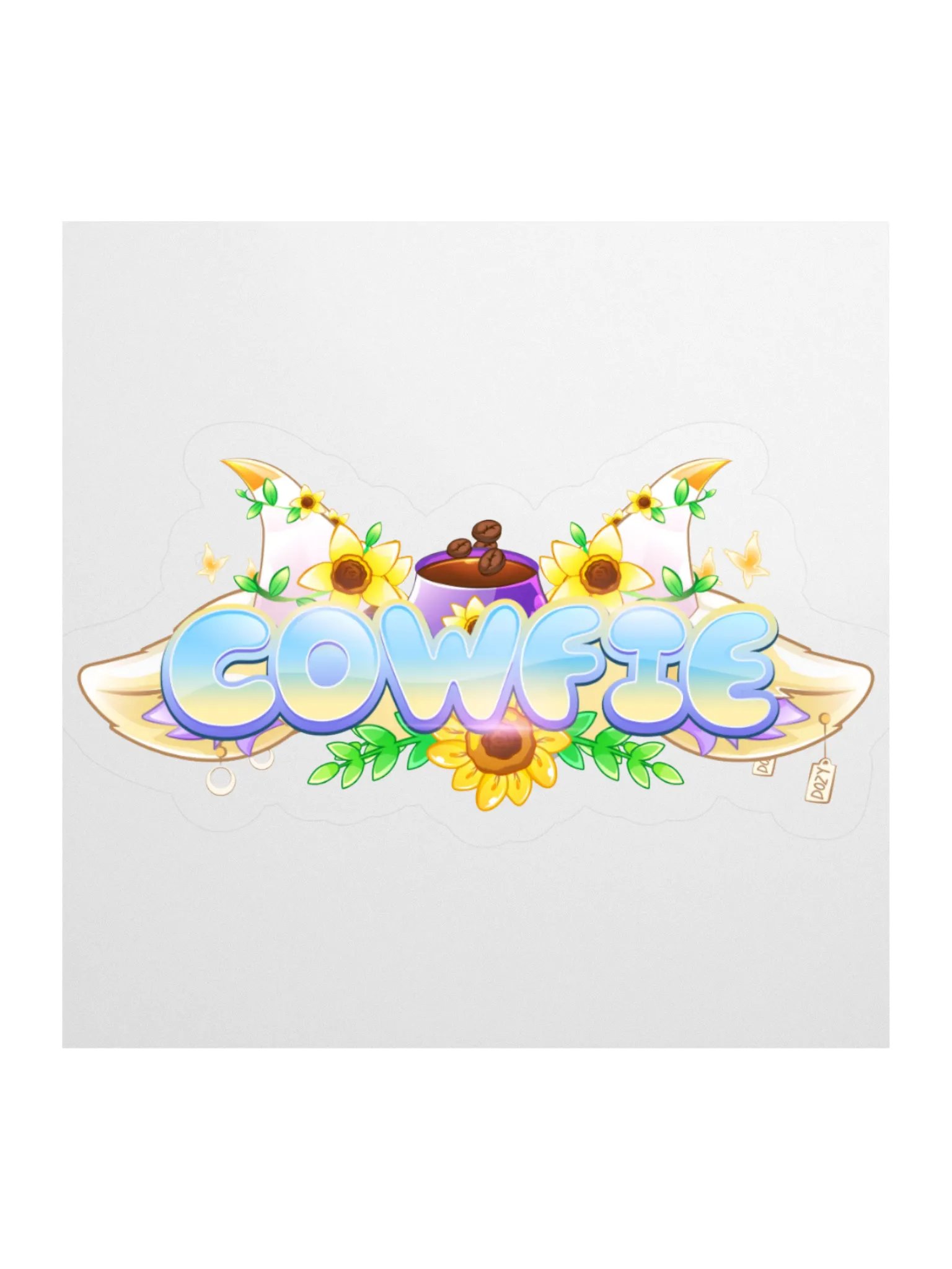 Cowfie Logo Sticker! product image (6)
