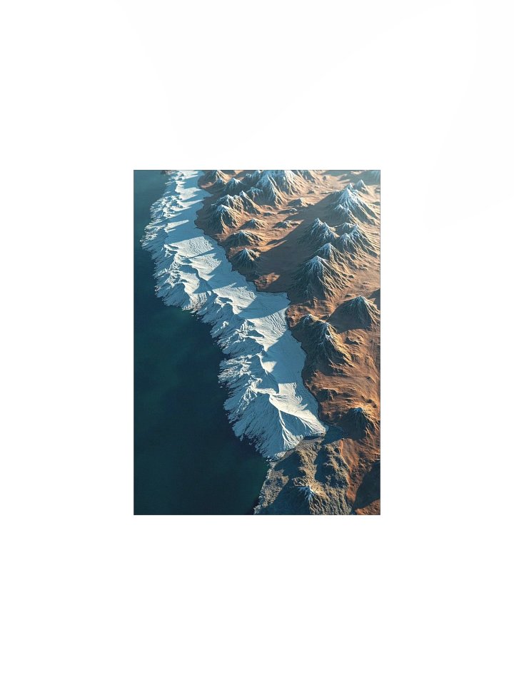Patagonia & Tierra del Fuego: 3D Shaded Relief Map (The End of the World) product image (1)