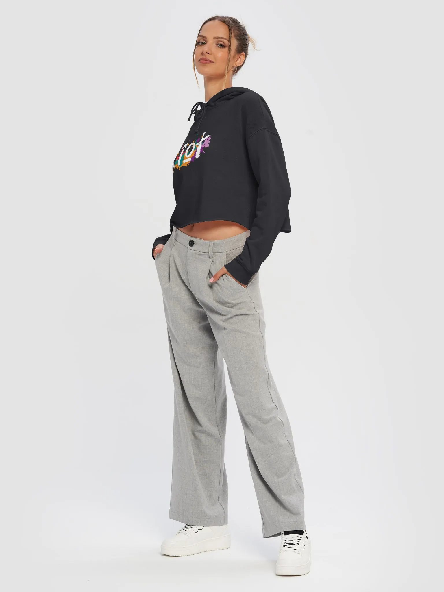 Riot Lightweight Crop Hoodie product image (5)