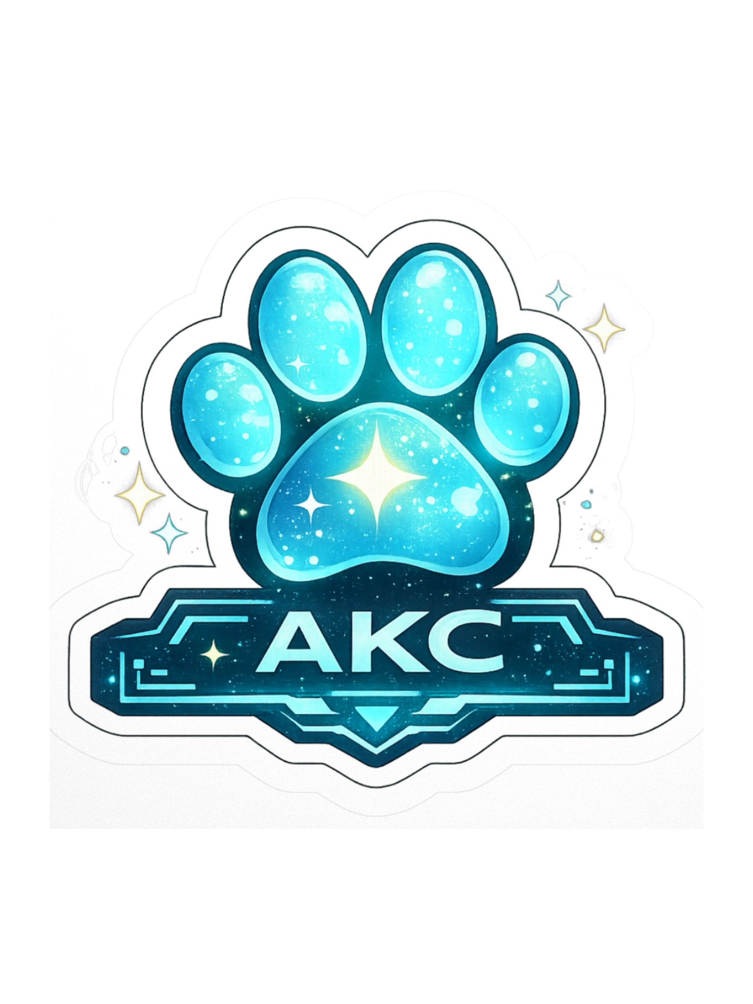 • AKC // Emblem Paw Print Sticker | Glimmerkit Series product image (1)