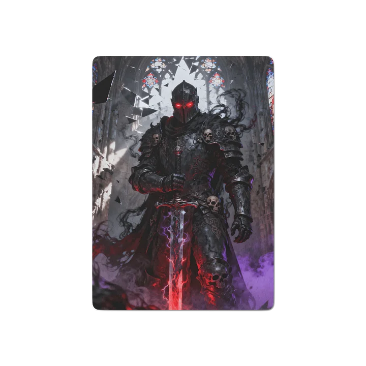 Dark Fantasy Knight Premium Playing Cards - Gothic Gaming Deck product image (1)